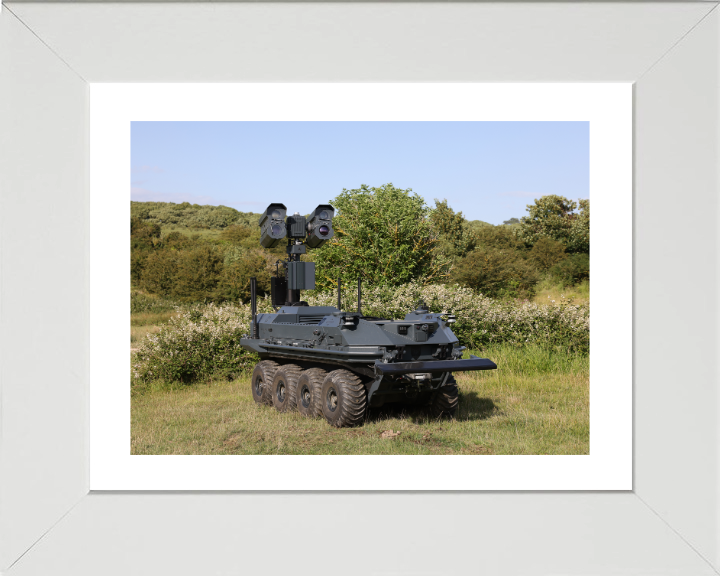 Mission Master Unmanned Ground Vehicle Photo Print - British Army Hampshire Prints 10 x 8 White Frame Yes