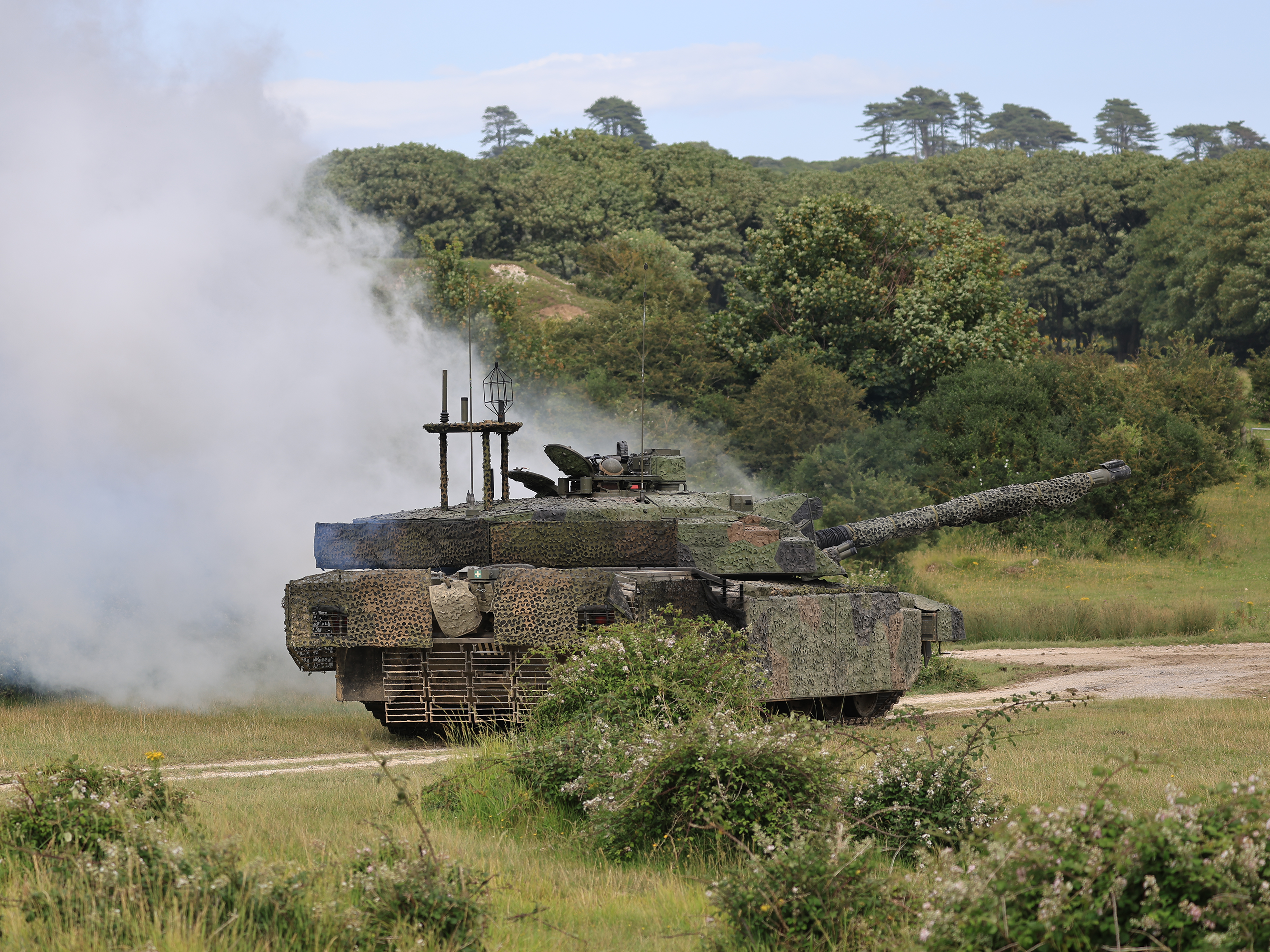 British Army Challenger Megatron Main battle Tank at speed 2023 Photo ...