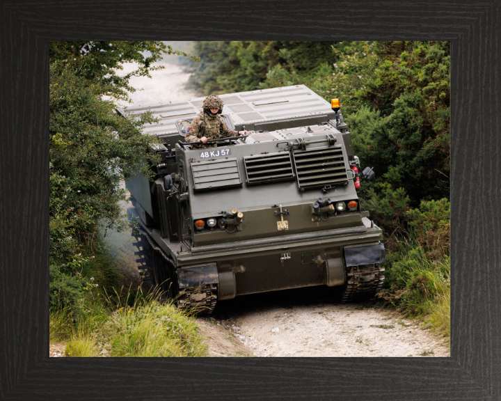 Guided Multiple Launch Rocket System Photo Print - British Army Hampshire Prints 10 x 8 Black Frame No