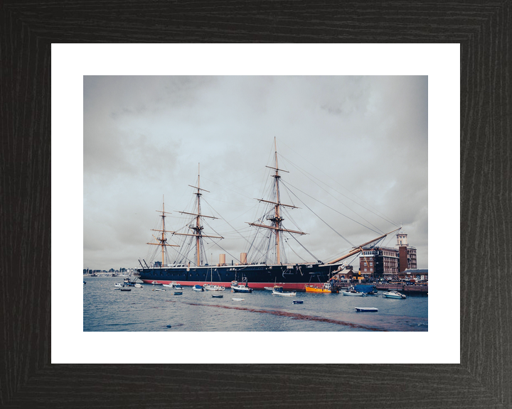 HMS Warrior 1860 Steam-powered Armoured Frigate 2018 Starboard View Photo Print - Posters, Prints, & Visual Artwork - by Hampshire Prints (image 2 of 9)