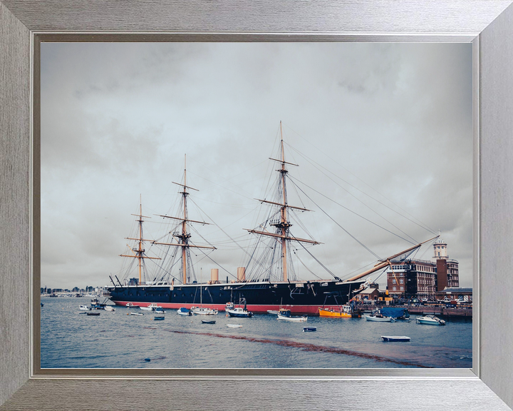 HMS Warrior 1860 Steam-powered Armoured Frigate 2018 Starboard View Photo Print - Posters, Prints, & Visual Artwork - by Hampshire Prints (image 7 of 9)