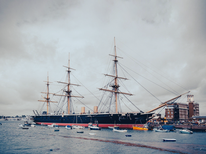 HMS Warrior 1860 Steam-powered Armoured Frigate 2018 Starboard View Photo Print - Posters, Prints, & Visual Artwork - by Hampshire Prints (image 1 of 9)