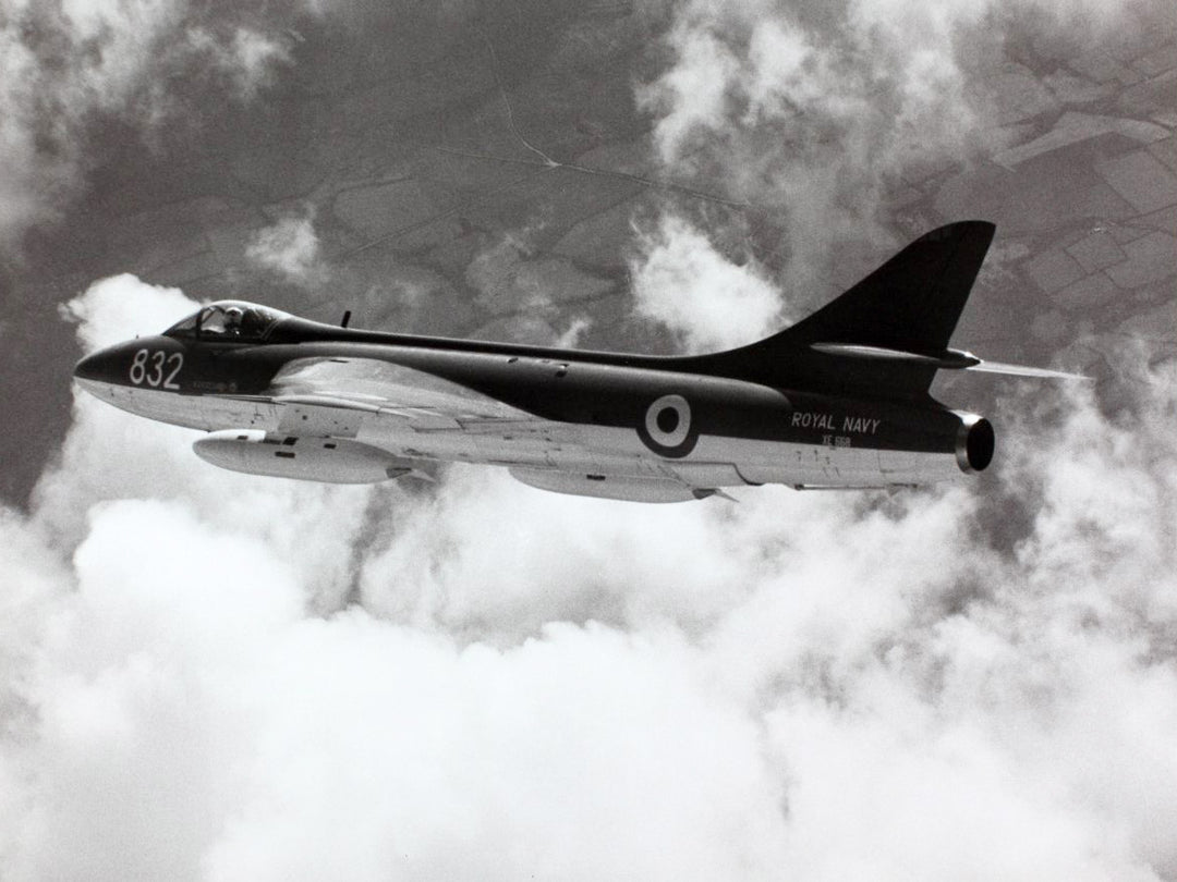 Hawker Hunter Jet in Flight Photo Print - Royal Navy Aircraft Hampshire Prints 6 x 4 No Frame No