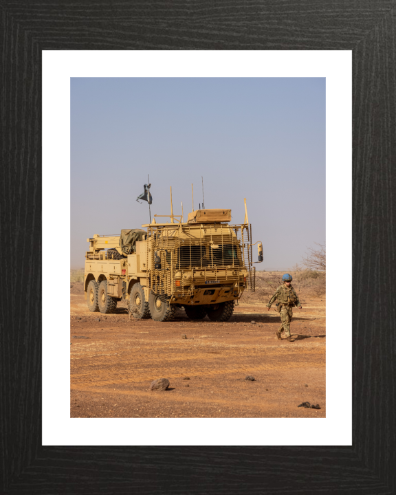Man SV 15T recovery vehicle Photo Print - British Army Vehicle Hampshire Prints 10 x 8 Black Frame Yes