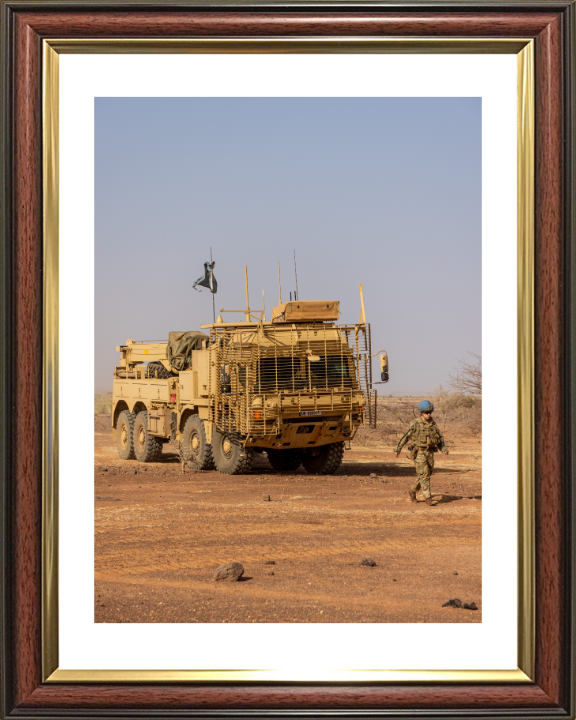 Man SV 15T recovery vehicle Photo Print - British Army Vehicle Hampshire Prints 10 x 8 Classic Frame Yes