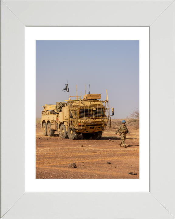 Man SV 15T recovery vehicle Photo Print - British Army Vehicle Hampshire Prints 10 x 8 White Frame Yes