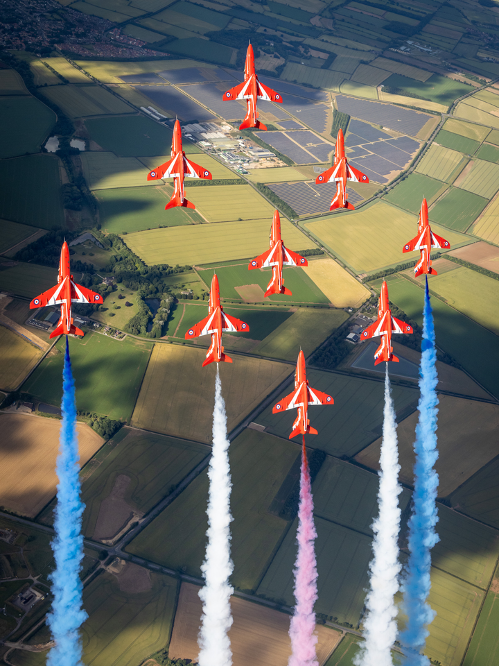 RAF Red Arrows Display Photo Print - Royal Air Force Aircraft Hampshire Prints 6 x 4 No Frame No