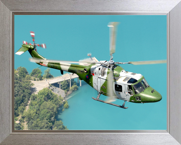 British Army Lynx Mk 7 helicopter Over France 2007