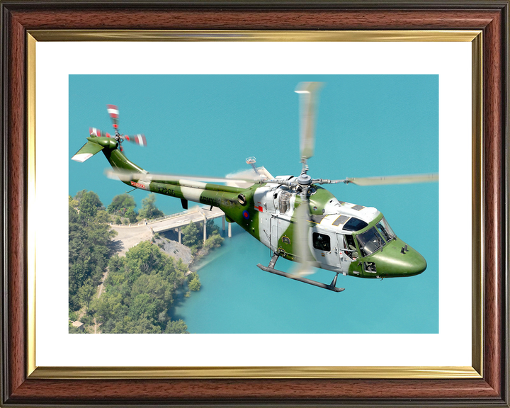 British Army Lynx Mk 7 helicopter Over France 2007