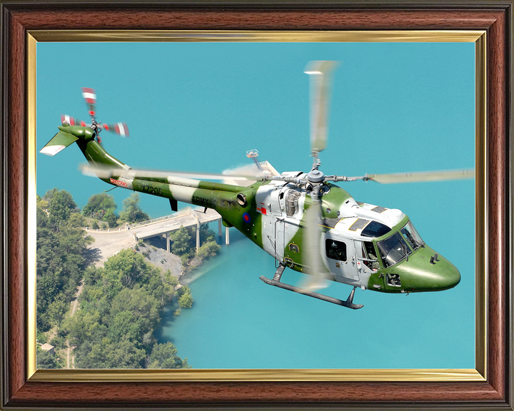 British Army Lynx Mk 7 helicopter Over France 2007