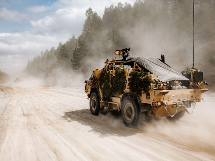 British Jackal 2 reconnaissance vehicle Photo Print - British Army Vehicle Hampshire Prints 6 x 4 No Frame No