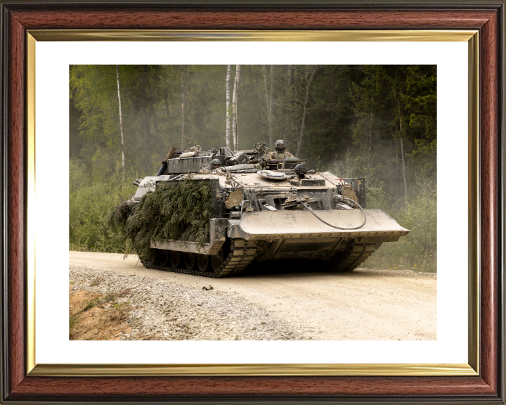 Challenger armoured repair and recovery vehicle Photo Print - British Army Vehicle Hampshire Prints 10 x 8 Classic Frame Yes