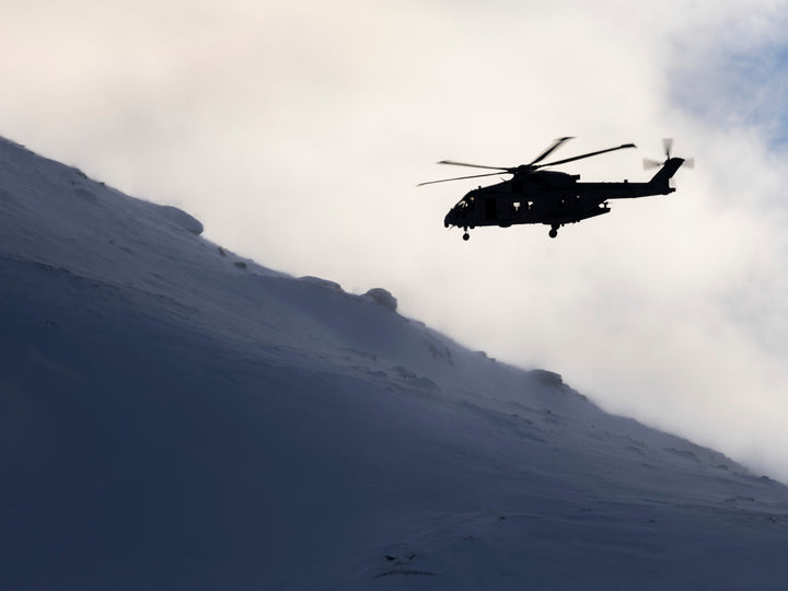 Merlin Helicopter Silhouette Photo Print - Royal Navy Aircraft Hampshire Prints 6 x 4 No Frame No