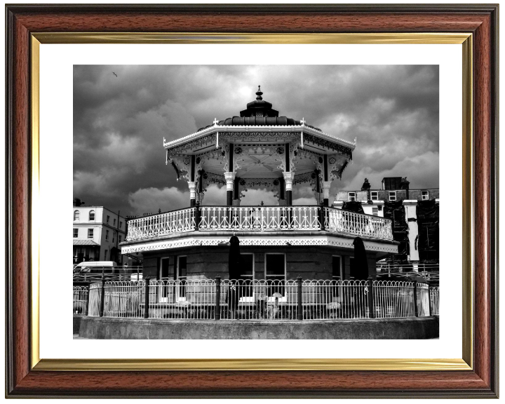 Brighton Bandstand in black and white Photo Print - Canvas - Framed Photo Print - Hampshire Prints