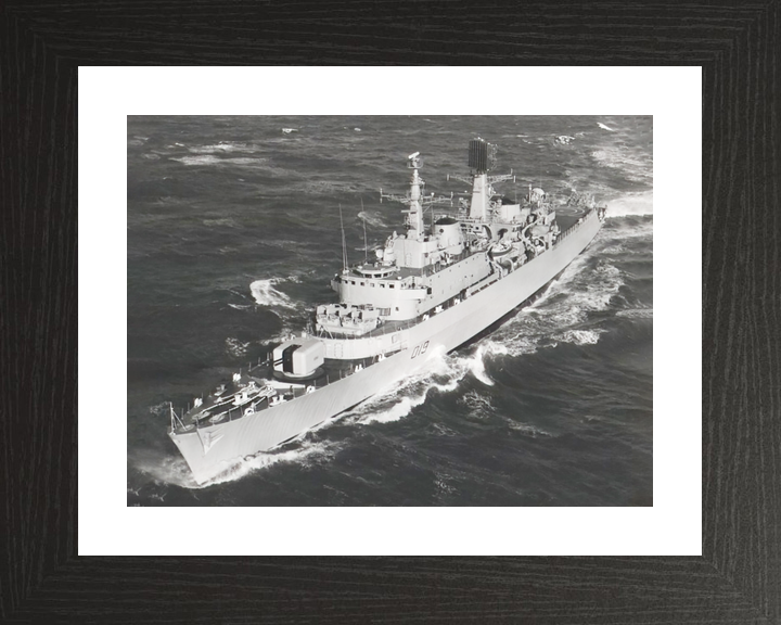 HMS Glamorgan (D19) Royal Navy County Class Destroyer High Port Bow View Photo Print Wall Art Decor - Posters, Prints, & Visual Artwork - by Hampshire Prints (image 2 of 9)