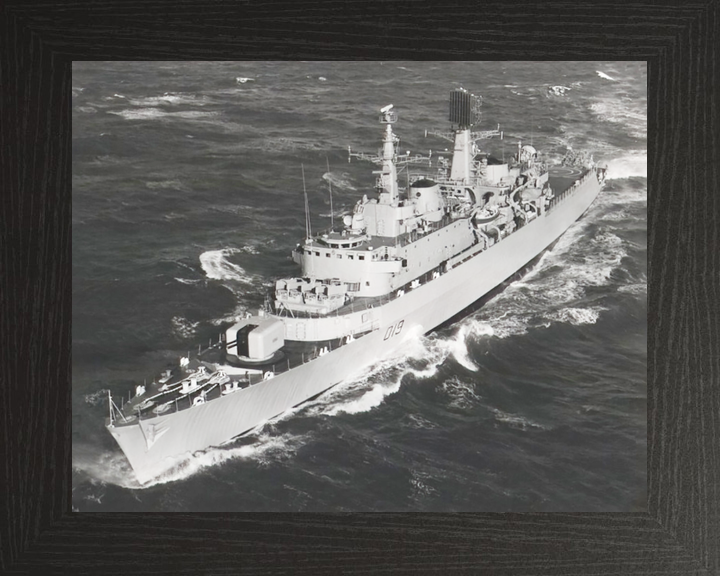 HMS Glamorgan (D19) Royal Navy County Class Destroyer High Port Bow View Photo Print Wall Art Decor - Posters, Prints, & Visual Artwork - by Hampshire Prints (image 3 of 9)