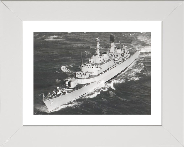 HMS Glamorgan (D19) Royal Navy County Class Destroyer High Port Bow View Photo Print Wall Art Decor - Posters, Prints, & Visual Artwork - by Hampshire Prints (image 4 of 9)