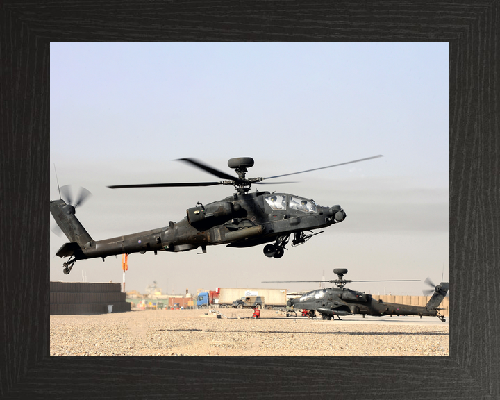 British Army AAC Apache AH1 Landing Bastion October 2011