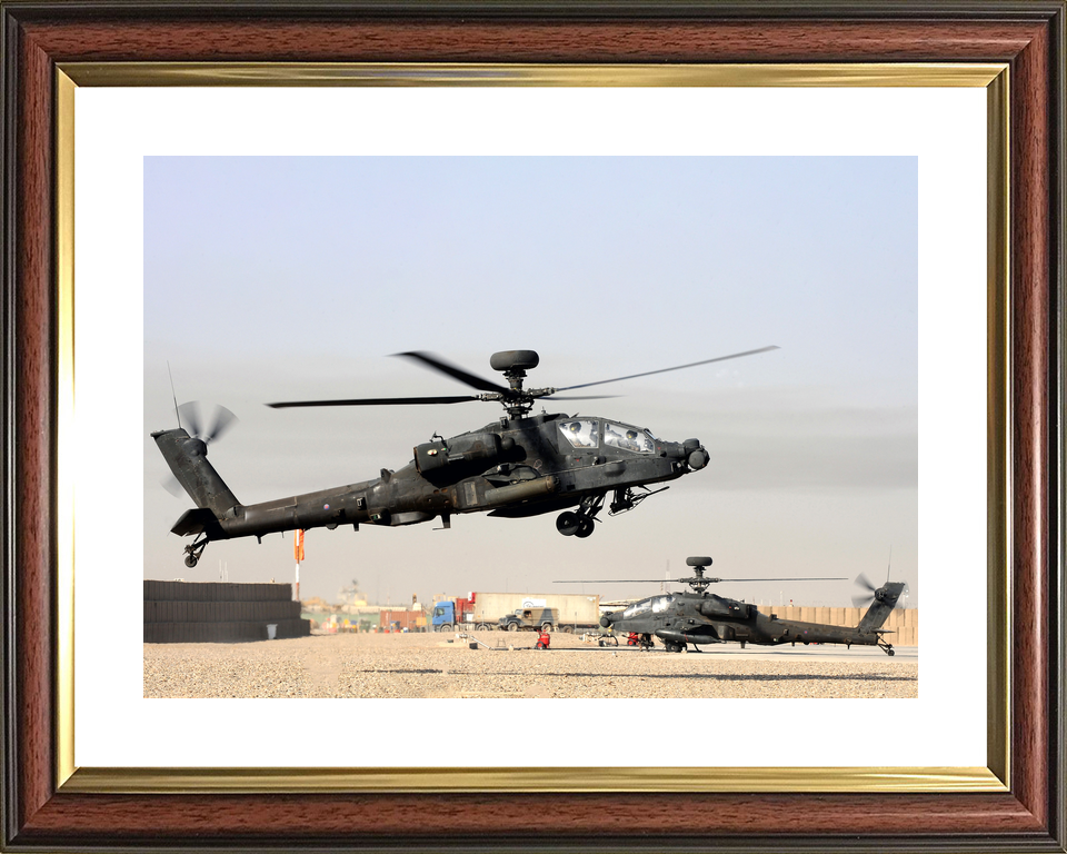 British Army AAC Apache AH1 Landing Bastion October 2011
