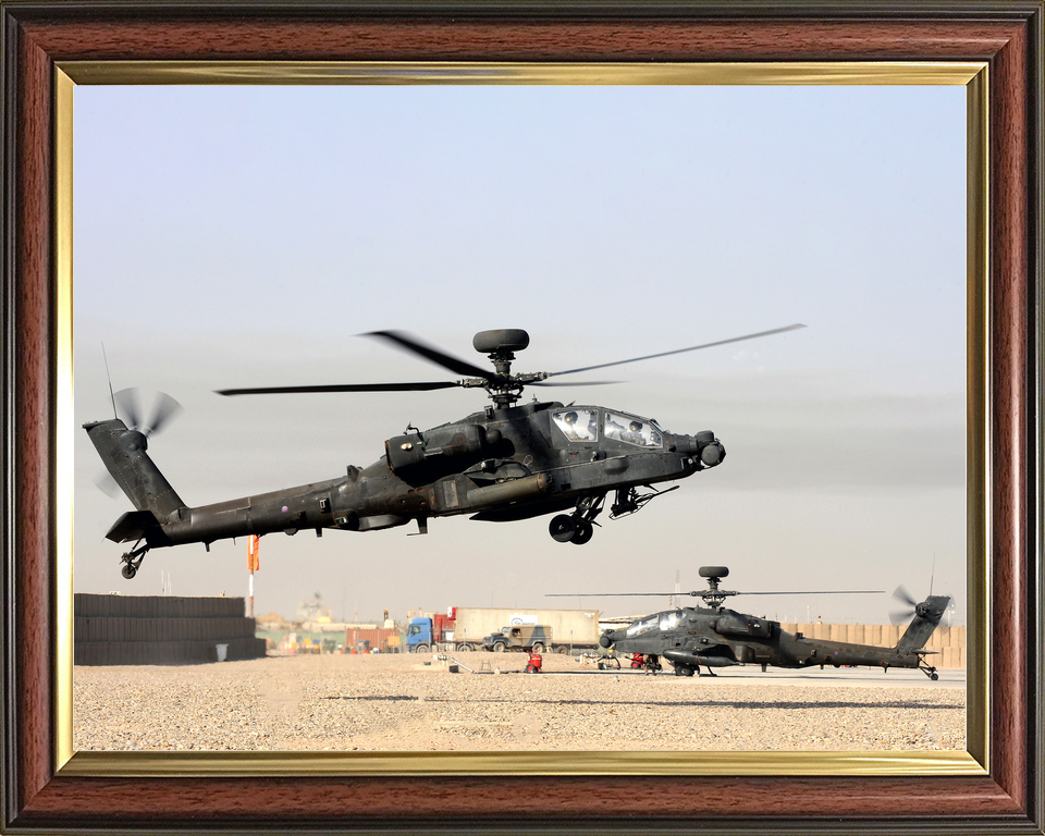 British Army AAC Apache AH1 Landing Bastion October 2011