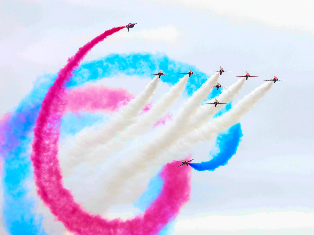 RAF Red Arrows display Photo Print - Royal Air Force Aircraft Hampshire Prints 6 x 4 No Frame No