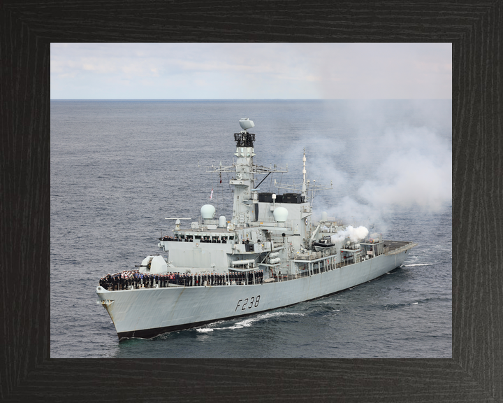 HMS Northumberland F238 Type 23 Frigate September 2022 Entering Port