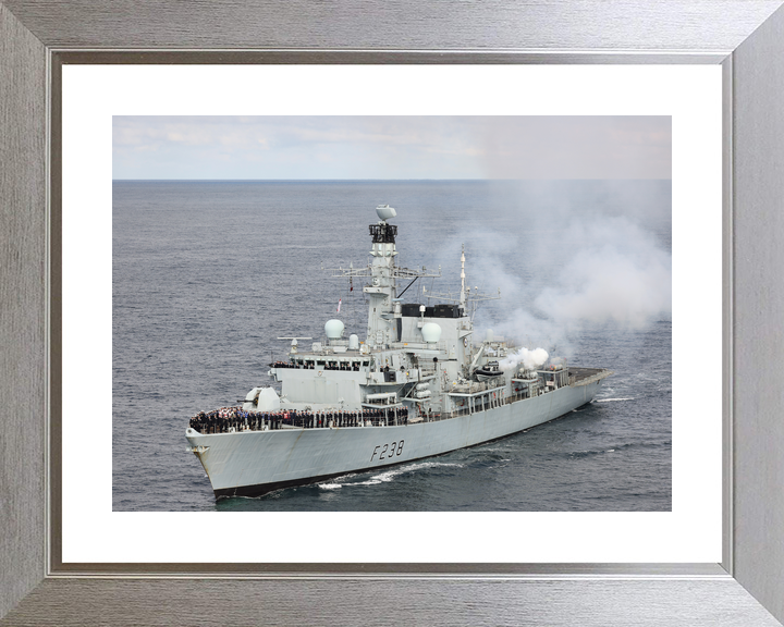 HMS Northumberland F238 Type 23 Frigate September 2022 Entering Port