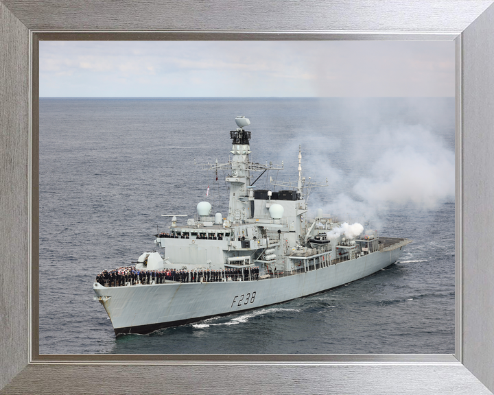 HMS Northumberland F238 Type 23 Frigate September 2022 Entering Port