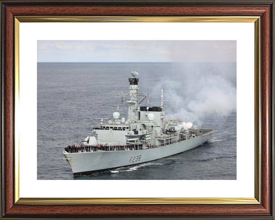 HMS Northumberland F238 Type 23 Frigate September 2022 Entering Port