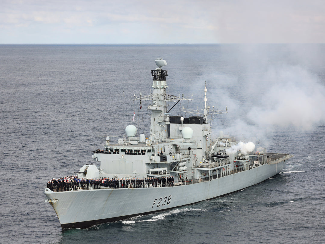 HMS Northumberland (F238) Photo Print - Entering Port - Royal Navy Type 23 Frigate Hampshire Prints 6 x 4 No Frame No