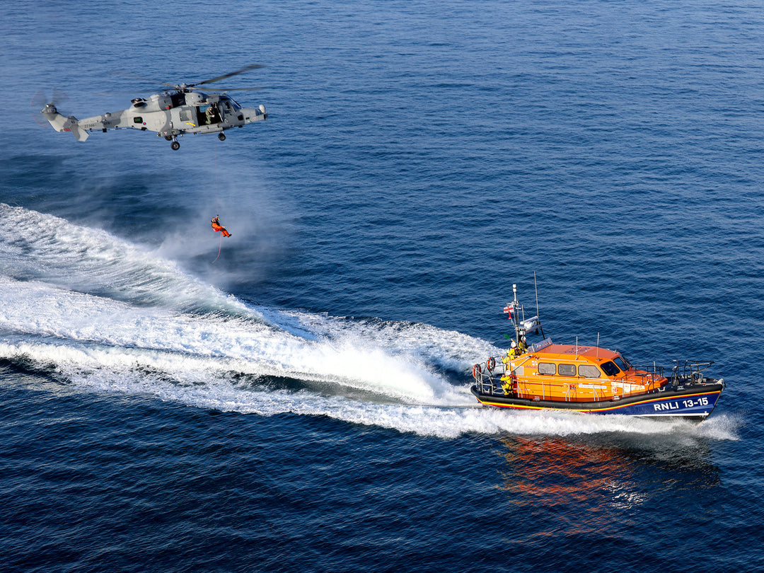 Wildcat Helicopter Winch Training Photo Print - Royal Navy Aircraft Hampshire Prints 6 x 4 No Frame No