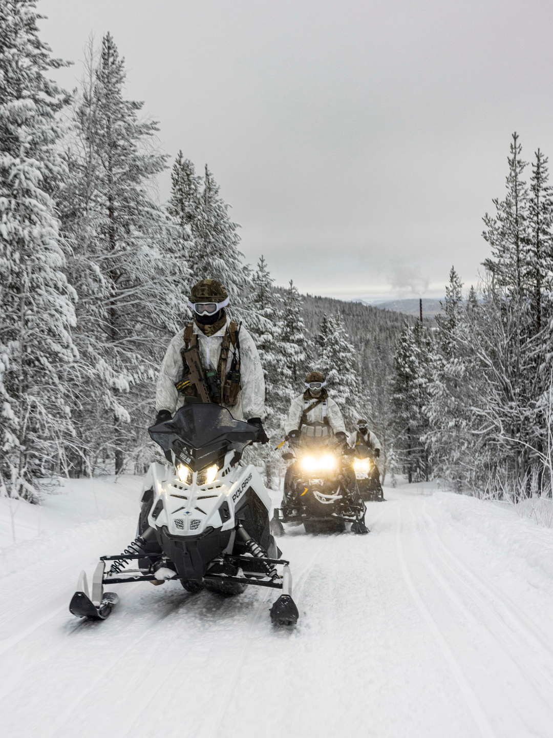 Soldiers riding snowmobiles – British Army Wall Art, Military Decor Military Vehicle Photo Print Wall Art Military Decor UK Posters, Prints, & Visual Artwork Hampshire Prints 6 x 4 No Frame No