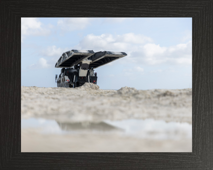 Boxer BVLB bridge layer variant Vehicle Photo Print - British Army Vehicle Hampshire Prints 10 x 8 Black Frame No