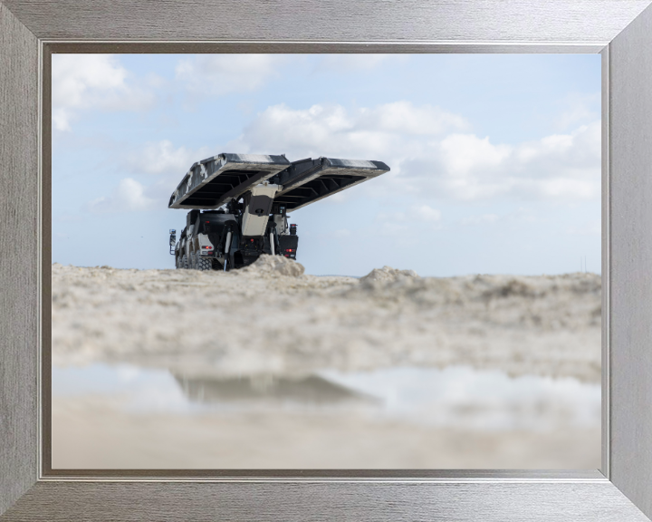 Boxer BVLB bridge layer variant Vehicle Photo Print - British Army Vehicle Hampshire Prints 10 x 8 Silver Frame No