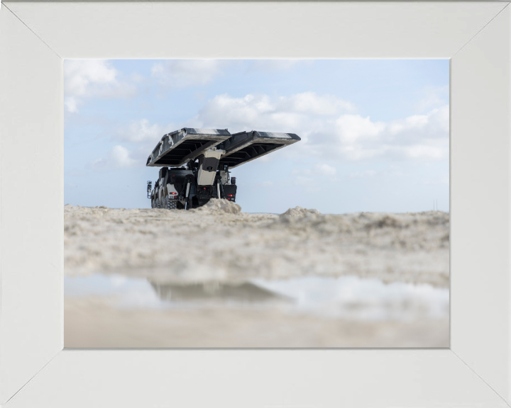 Boxer BVLB bridge layer variant Vehicle Photo Print - British Army Vehicle Hampshire Prints 10 x 8 White Frame No