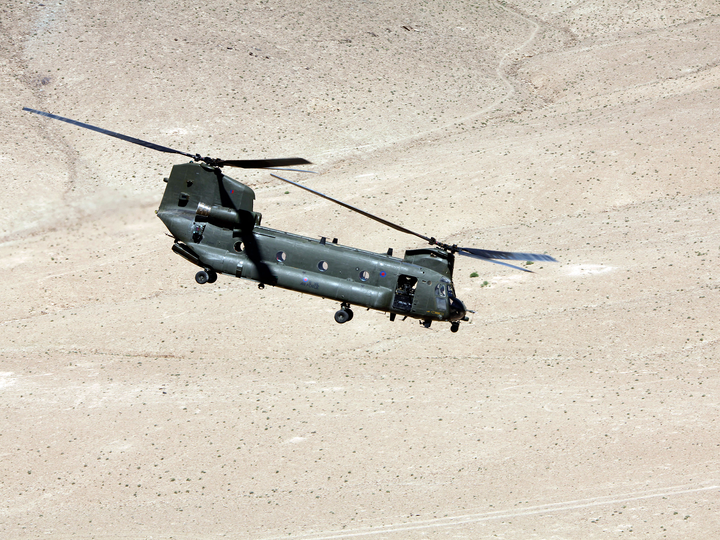 RAF Chinook Helicopter Afghanistan Photo Print - Royal Air Force Aircraft Posters, Prints, & Visual Artwork Hampshire Prints 6 x 4 No Frame No
