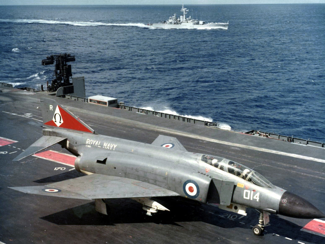 Phantom FG.1 Jet On A Flight Deck Photo Print - Royal Navy Aircraft Hampshire Prints 6 x 4 No Frame No