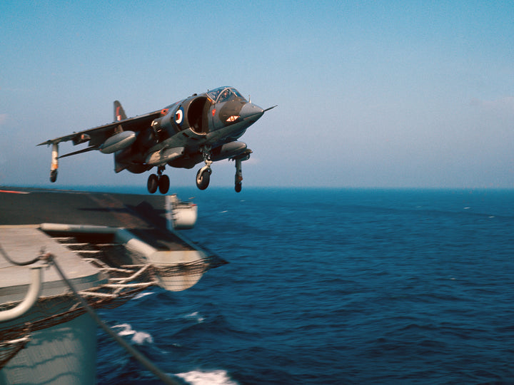 Harrier FA2 GR1 Aircraft Carrier Takeoff Photo Print - Royal Navy Aircraft Hampshire Prints 6 x 4 No Frame No