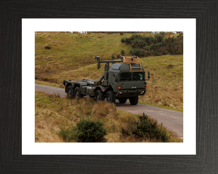 Enhanced Pallet Load System Photo Print - British Army Vehicle Hampshire Prints 10 x 8 Black Frame Yes