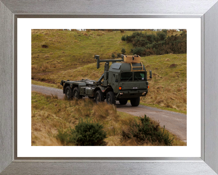 Enhanced Pallet Load System Photo Print - British Army Vehicle Hampshire Prints 10 x 8 Silver Frame Yes