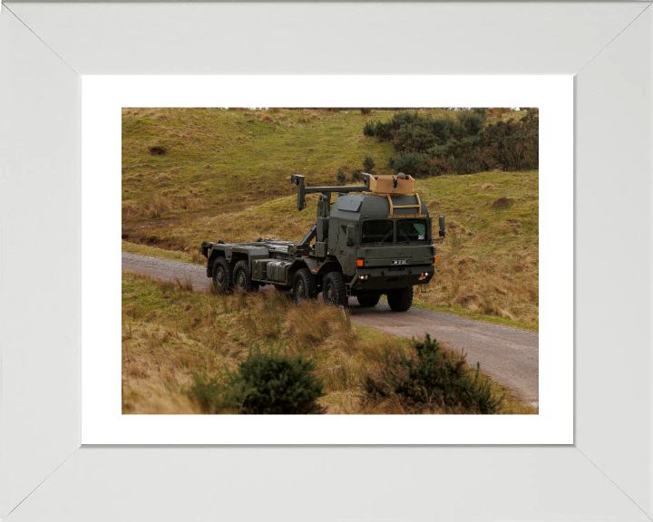 Enhanced Pallet Load System Photo Print - British Army Vehicle Hampshire Prints 10 x 8 White Frame Yes
