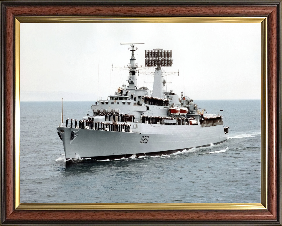 HMS Fife (D20) Royal Navy County Class Destroyer Cheering Ship Photo Print Wall Art Decor - Posters, Prints, & Visual Artwork - by Hampshire Prints (image 9 of 9)