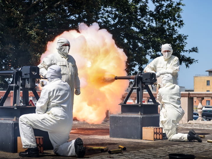 Royal Navy Gunnery Crew 21 Gun Salute 2026 Photo Print - Posters, Prints, & Visual Artwork - by Hampshire Prints (image 1 of 9)