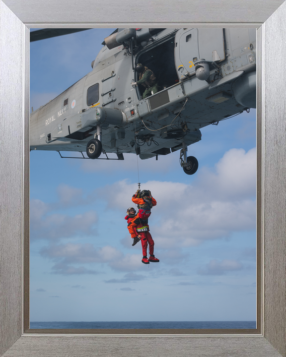 Royal Navy Merlin Helicopter Winchman May 2026 Photo Print - Posters, Prints, & Visual Artwork - by Hampshire Prints (image 7 of 9)