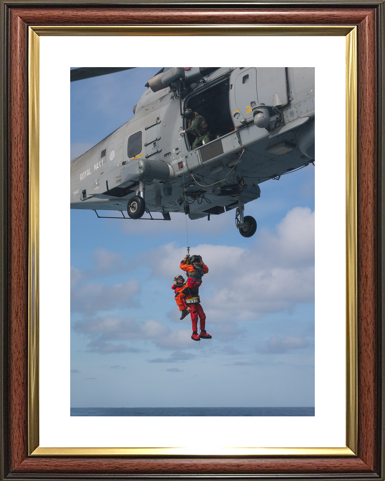Royal Navy Merlin Helicopter Winchman May 2026 Photo Print - Posters, Prints, & Visual Artwork - by Hampshire Prints (image 8 of 9)