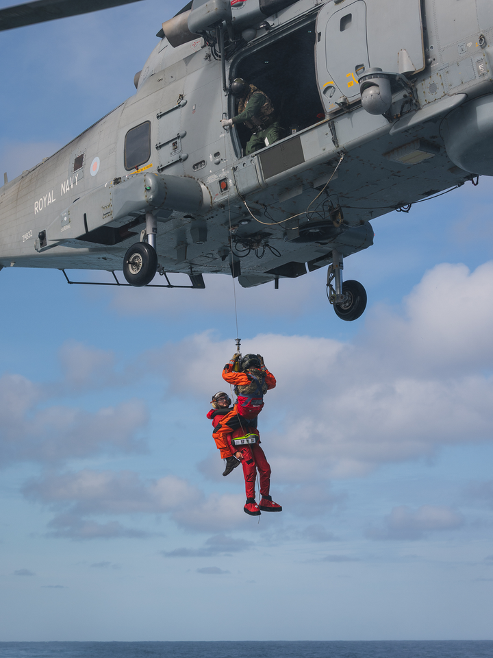 Royal Navy Merlin Helicopter Winchman May 2026 Photo Print - Posters, Prints, & Visual Artwork - by Hampshire Prints (image 1 of 9)