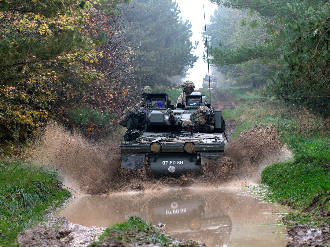 Scimitar Vehicle on tracks Photo Print - British Army Vehicle Hampshire Prints 6 x 4 No Frame No