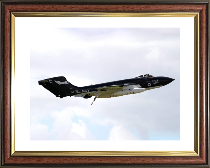 DeHavilland Sea Vixen Jet in flight Photo Print - Royal Navy Aircraft Hampshire Prints 10 x 8 Classic Frame Yes