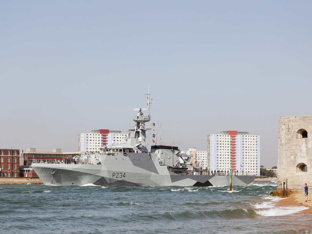 HMS Spey P234 River Class Patrol Vessel September 2021 Portsmouth Photo Print - Posters, Prints, & Visual Artwork - by Hampshire Prints (image 1 of 9)