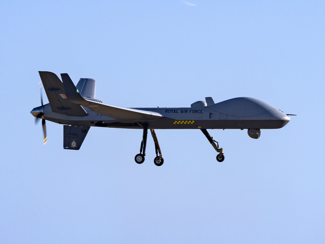 RAF Protector RG Mk1 Drone in flight Royal Air Force Aircraft Photo Print Wall Art Aviation Decor UK Posters, Prints, & Visual Artwork Hampshire Prints 6 x 4 No Frame No